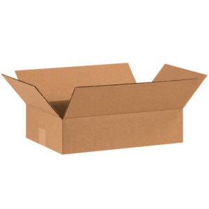 15 x 10 x 4" Flat Corrugated Boxes