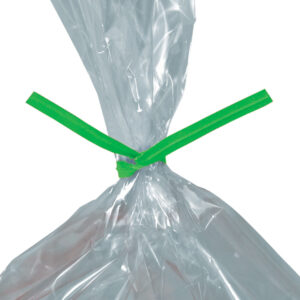 10 x 5/32" Green Paper Twist Ties
