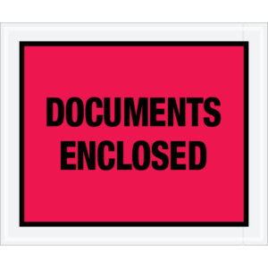 10 x 12" Red "Documents Enclosed" Envelopes