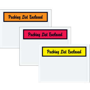 4 1/2 x 6" Red "Packing List Enclosed" Envelopes
