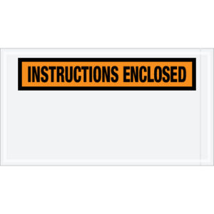 5 1/2 x 10" "Instructions Enclosed" Envelopes