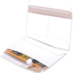 12 1/4 x 9 3/4" White Side Loading Stayflats Lite® Mailers