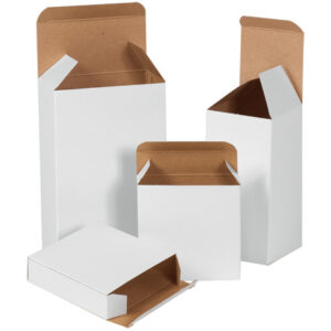 3 x 2 x 5" White Reverse Tuck Folding Cartons