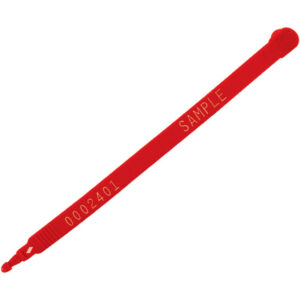 7 1/2" Red Plastic Truck Seals