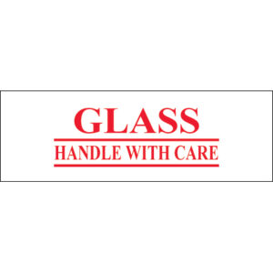 2" x 55 yds. - "Glass - Handle With Care" Tape Logic® Messaged Carton Sealing Tape
