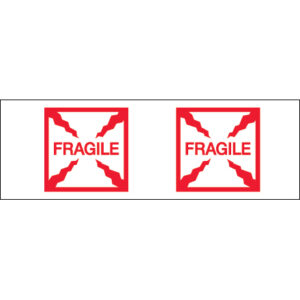 2" x 55 yds. - "Fragile (Box)" Tape Logic® Messaged Carton Sealing Tape
