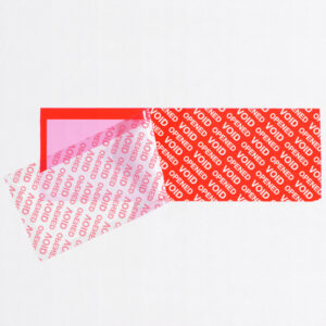 2 x 5 3/4" Red Tape Logic® Security Strips on a Roll