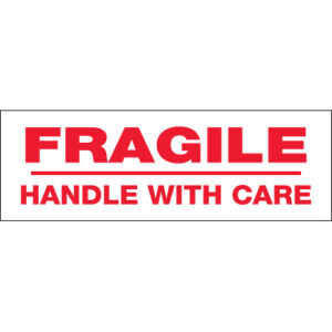 2" x 110 yds. - "Fragile Handle With Care" (18 Pack) Tape Logic® Messaged Carton Sealing Tape