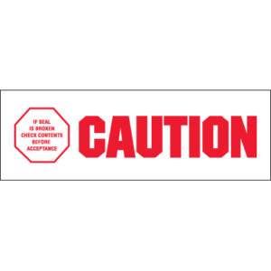 2" x 110 yds. - "Caution - If Seal Is Broke" (18 Pack) Tape Logic® Messaged Carton Sealing