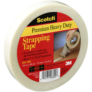 3/4" x 60 yds. (12 Pack) Scotch® Filament Tape 893