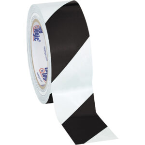 2" x 36 yds. Black/White Tape Logic® Striped Vinyl Safety Tape