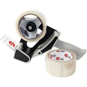 Tape Logic® 2" x 55 Clear 2-Roll Dispenser Combo