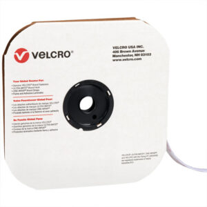 1/2" x 75' - Hook - White VELCRO® Brand Tape - Individual Strips