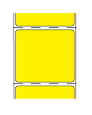 225-200 DT E YEL - Yellow Direct Thermal Continuous Roll Labels - 2 3/8 width - 3 1/2 outside diameter - 1 core - 2 1/8 repeat - 12 rolls per case - 725 labels per roll