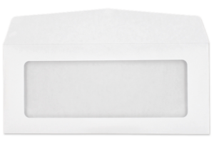 3111 - #10 - 24lb Western Sulphite SFI Showcase Window (2 5/8 x 7 1/2, 1L - 3/4B) Side Seam - 2500 per carton