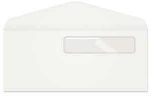 3146 - #10 - 24lb SFI Postage Meter Window (1 1/8 x 4 3/4, 4L - 2 1/2B) - 2500 per carton