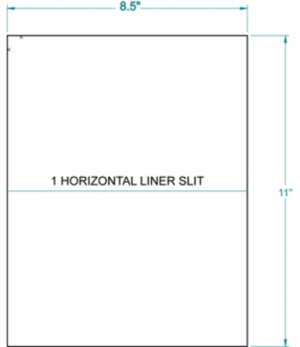 313356 - Full Sheet 'Placard' Label,  inkjet/laser/copier, 8 1/2 x 11, 1 per sheet, 100 sheets