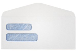 3342 - #10 - 24lb Wesco Tint SFI (DG-1) Double Window - 2500 per carton