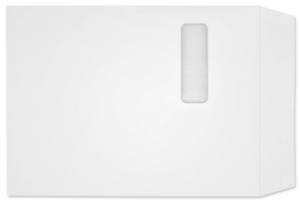 4898 - 9 x 11 1/2 - 28lb Western Sulphite SFI Open End Catalog Window (1 3/8 x 4, 5/8L - 7 3/4B) - 500 per carton