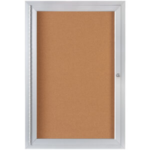 2 x 3' Enclosed Cork Board with Aluminum Frame