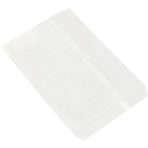 8 1/2 x 11" White Flat Merchandise Bags