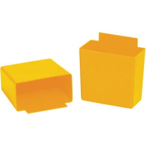 3 1/4 x 1 3/4 x 3" Yellow Shelf Bin Cups