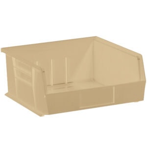 10 7/8 x 11 x 5" Ivory Plastic Stack & Hang Bin Boxes