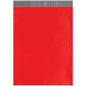 14 1/2 x 19" Red Poly Mailers