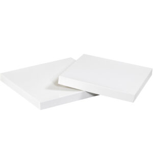 10 x 10" White Deluxe Gift Box Lids