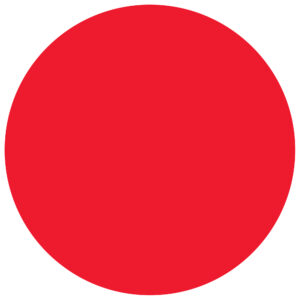 1" Circles - Fluorescent Red Removable Labels