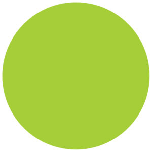 1 1/2" Circles - Fluorescent Green Removable Labels