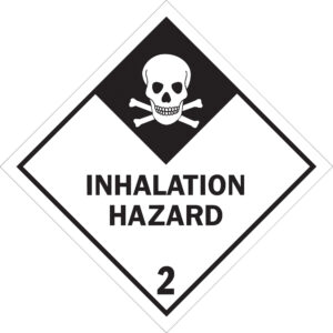4 x 4" - "Inhalation Hazard - 2" Labels