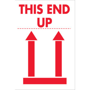 2 x 3" - "This End Up" Labels