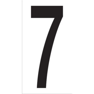 3 1/2" "7" Vinyl Warehouse Number Labels