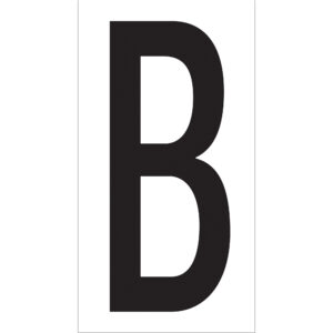 3 1/2" "B" Vinyl Warehouse Letter Labels