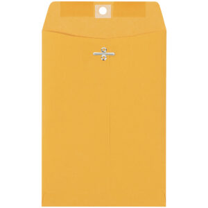 6 x 9" Kraft Clasp Envelopes