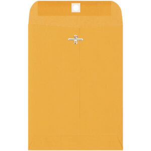 6 1/2 x 9 1/2" Kraft Clasp Envelopes