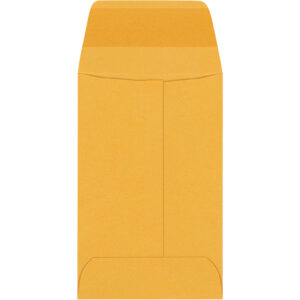 2 1/4 x 3 1/2" Kraft Gummed Envelopes