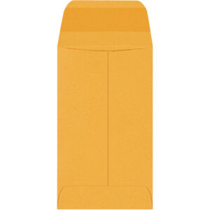 2 1/2 x 4 1/4" Kraft Gummed Envelopes