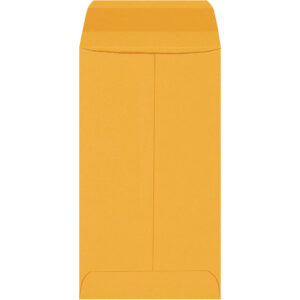 3 3/8 x 6" Kraft Gummed Envelopes