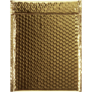 9 x 11 1/2" Gold Glamour Bubble Mailers