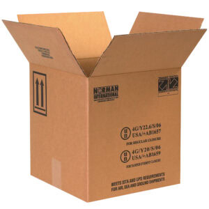 12 1/4 x 12 1/4 x 12 3/4" 4 - 1 Gallon Plastic Jug Haz Mat Boxes