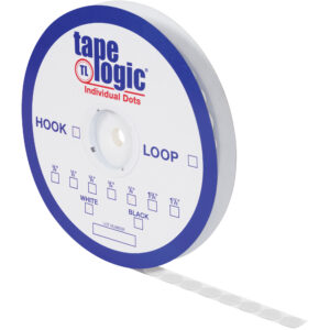 1 3/8" White Hook Tape Logic® Individual Tape Dots