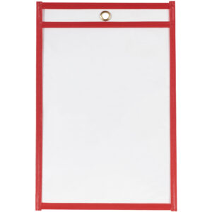 6 x 9" Red Job Ticket Holders