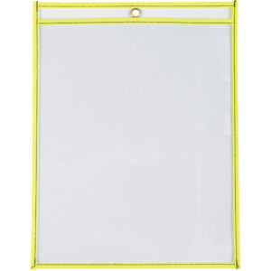 9 x 12" Neon Yellow Job Ticket Holders