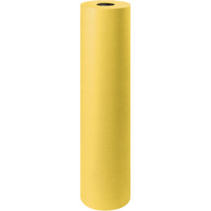 36" - 50 lb. Yellow Kraft Paper Rolls