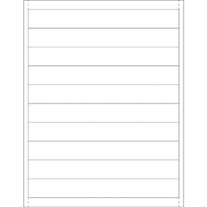 1 x 8" Plastic Label Holder Insert Cards