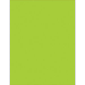 8 1/2 x 11" Fluorescent Green Rectangle Laser Labels