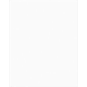 8 1/2 x 11" Clear Rectangle Laser Labels