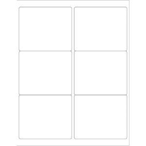 4 x 3 1/3" Weather-Resistant Laser Labels